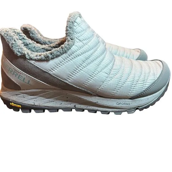 Merrell Antora Sneakers Moc Ripstop Upper Vibram Soles NEW Size 10 Silver/Gray