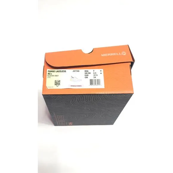 Merrell Range laceless AC  Glacier Gray sneakers women's size 7