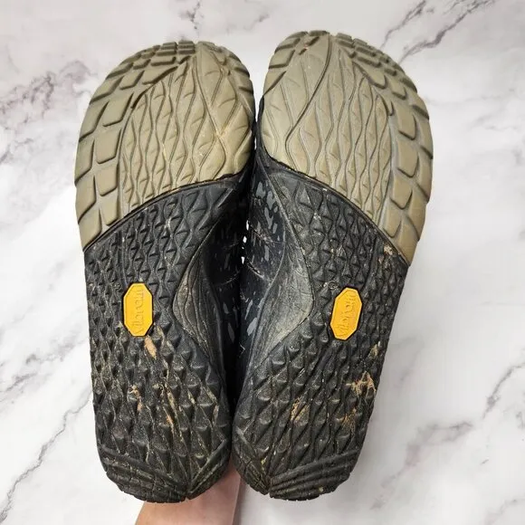 Merrell Trail Glove 5 Black Grey Barefoot Shoes Sneakers Minimalist Women's 8.5