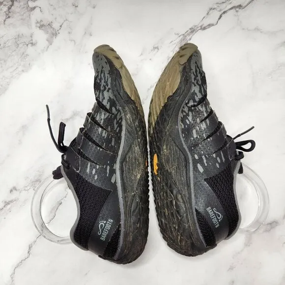 Merrell Trail Glove 5 Black Grey Barefoot Shoes Sneakers Minimalist Women's 8.5