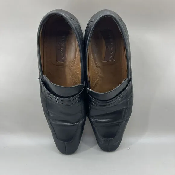 Mezlan Benito Slip On Loafers Men Size 13 Black Leather Close Toe Comfort Shoes