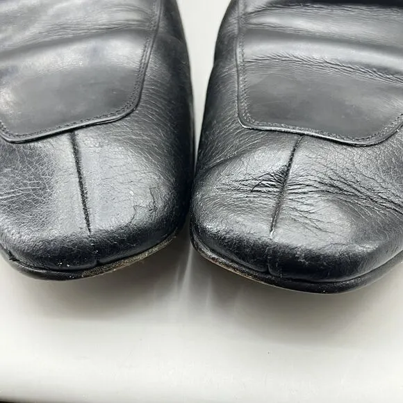 Mezlan Benito Slip On Loafers Men Size 13 Black Leather Close Toe Comfort Shoes