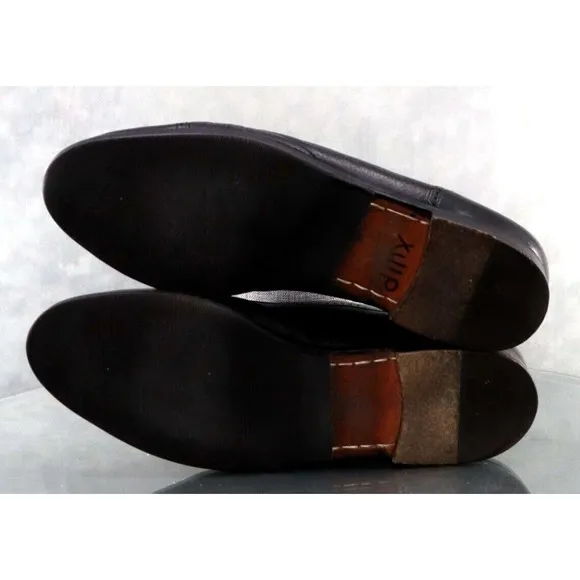 Mezlan Havana Men's Medallion Tassel Loafers Dress Shoes Size 10 Leather Black