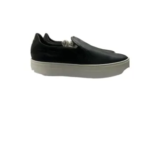 MIB Women's LITA by Ciara Black Leather Slip-On Sneakers Size 7/37
