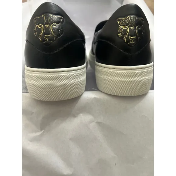 MIB Women's LITA by Ciara Black Leather Slip-On Sneakers Size 7/37