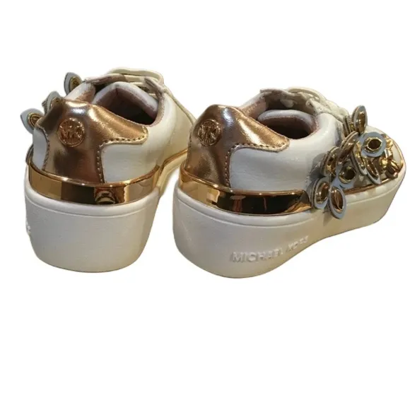Michael kors floral embellished sneakers Sz 6 NIB