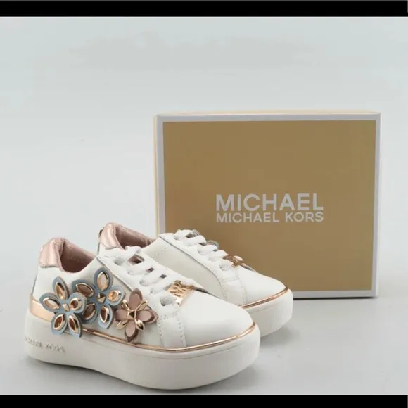 Michael kors floral embellished sneakers Sz 6 NIB