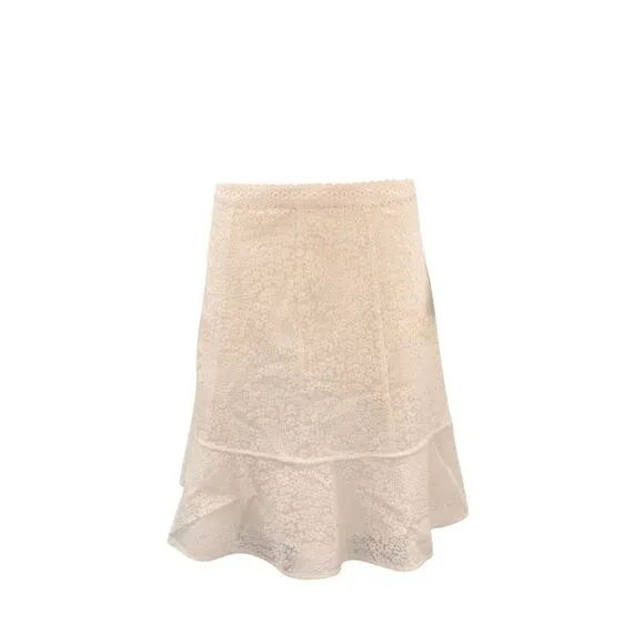 Michael Michael Kors Gored Lace skirt in white