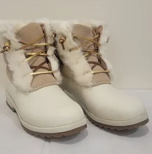 MINT - SPERRY TOP-SIDER MARITIME REPEL IVORY SHOE BOOTS (sz 8)