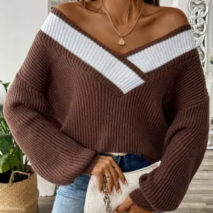 Mixed Melody Sweater - Brown