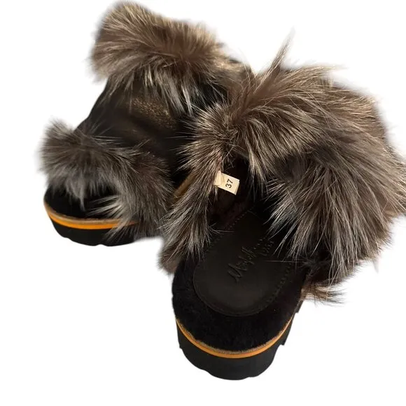 Montelliana 1965 Fur Slides – EU 37/US 6.5 – Free Shipping