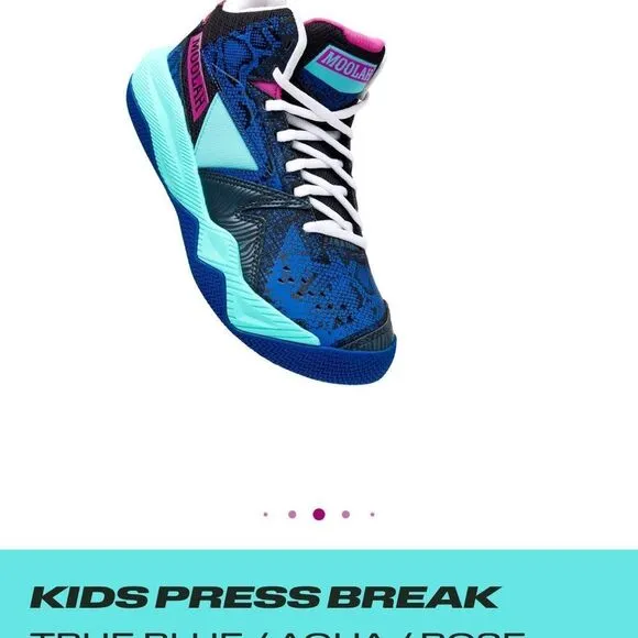 Moolah true blue/aqua/rose violet sneakers.  NO Box included