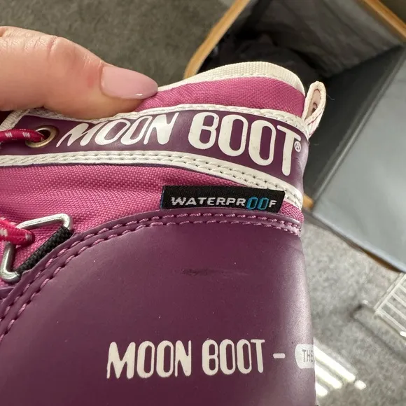 Moon Boot Purple Winter Boots Waterproof