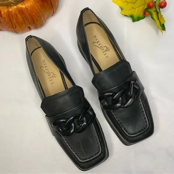 Naked Feet Privy Platform Loafer Size 6