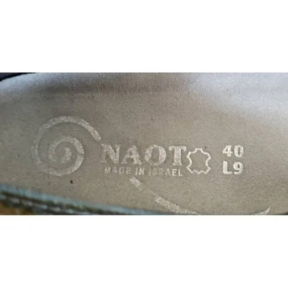 NAOT Kirei Suede Mary Jane Flats Comfort Shoes Gray women's Size 9 EUR 40
