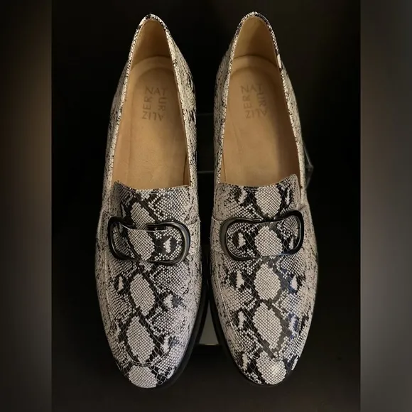 Naturalized Snakeskin Design Loafers Size 11 NWOT