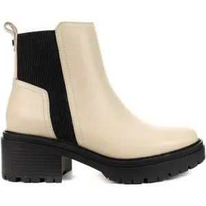 NATURALIZER JADYN LEATHER WATER RESISTANT COMBAT MOTO BOOTS PORCELAIN NIB SZ 8.5