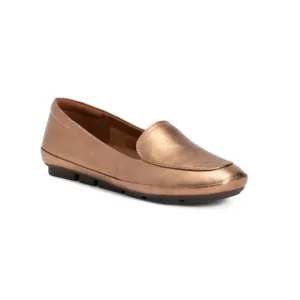 NATURALIZER PREMIUM Soft Bronze Leather Comfort Bashful Loafers
