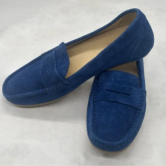 Naturino Boy’s Blue Loafers Slip-Ons Suede Size 35 EU