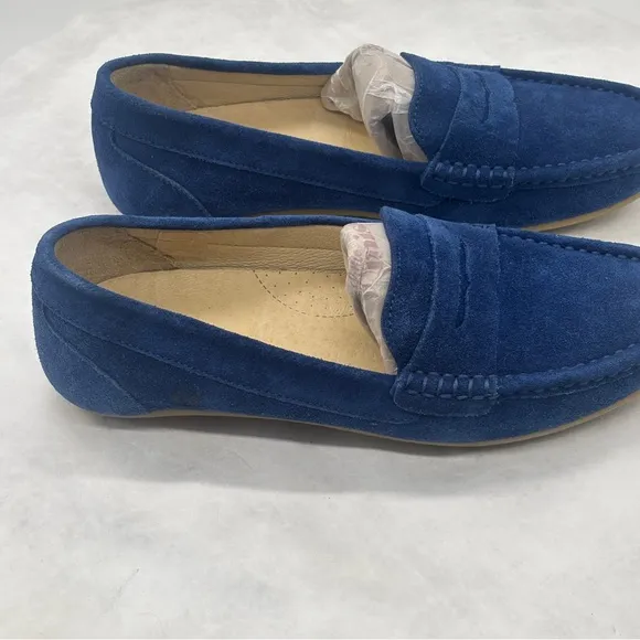 Naturino Boy’s Blue Loafers Slip-Ons Suede Size 35 EU