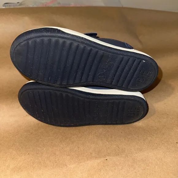 Naturino Caleb Nappa leather and suede sneakers, Blue Boys Size 11.5 (30 eu)