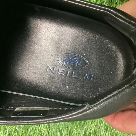 NEIL M Loafers Black Leather 8.5