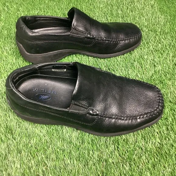 NEIL M Loafers Black Leather 8.5