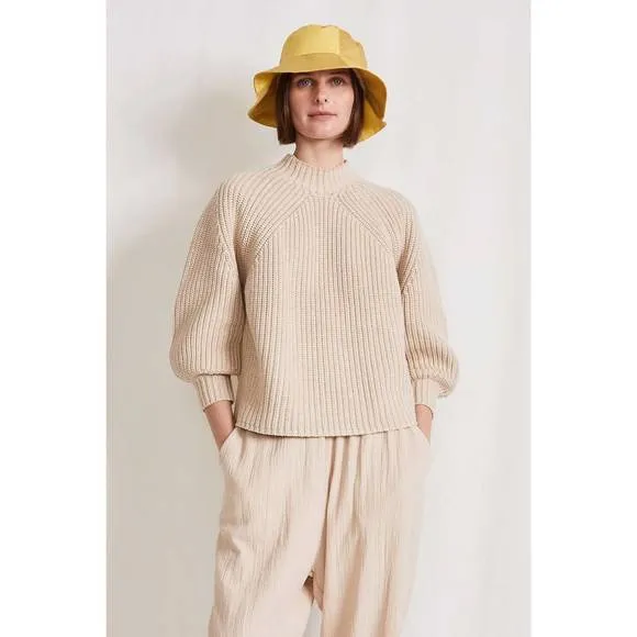 NEW APIECE APART eco nueva merel sweater in warm sand