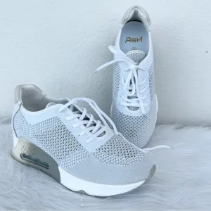 New! ASH Lunatic Star ⭐️ White | Metallic Lift Sneakers in Size 38