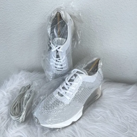 New! ASH Lunatic Star ⭐️ White | Metallic Lift Sneakers in Size 38