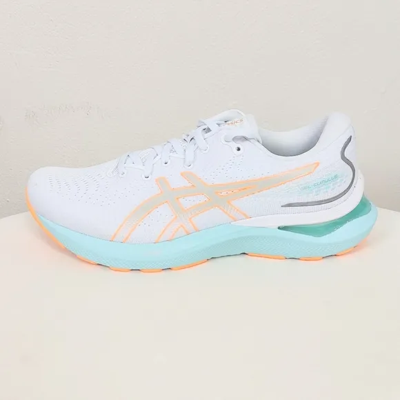 New Asics Women's Size 10 Gel Cumulus 24 Running Shoes Sneakers Orange Blue