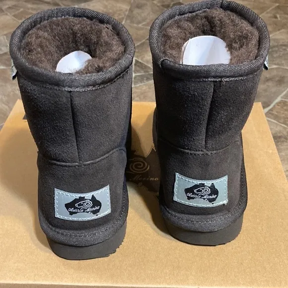 New Aussie Merino Chocolate Auckland High Sz 12 Boots