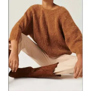 NEW BA&amp;SH pull fill jumper in marron