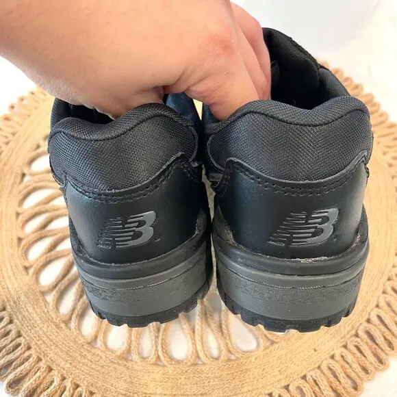 New Balance 550 Triple Black Sneakers Size 6 GSB550BB