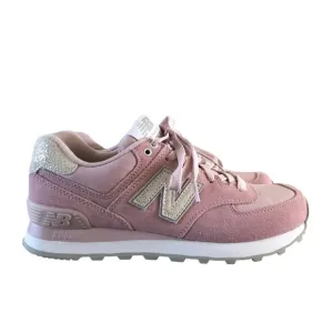 New Balance 574 Light Pink Shattered Pearl Lace Up Sneakers 6.5