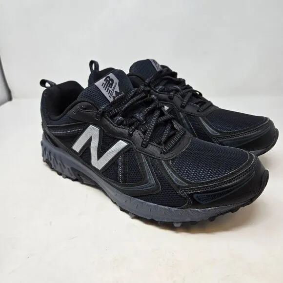 New Balance Mens 12 410v5 Trail Running Shoes Black/Grey All-Terrain Sneakers At