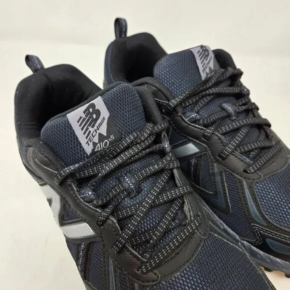 New Balance Mens 12 410v5 Trail Running Shoes Black/Grey All-Terrain Sneakers At