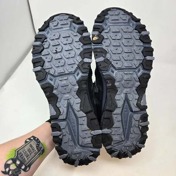 New Balance Mens 12 410v5 Trail Running Shoes Black/Grey All-Terrain Sneakers At