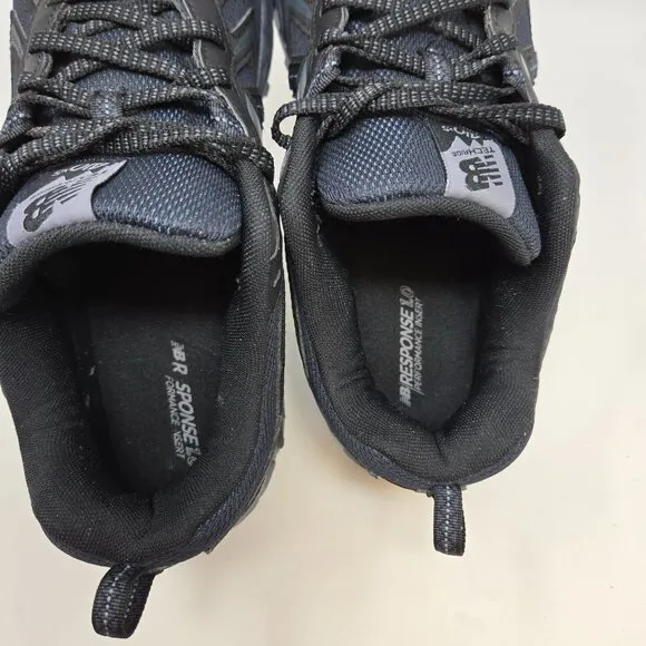 New Balance Mens 12 410v5 Trail Running Shoes Black/Grey All-Terrain Sneakers At