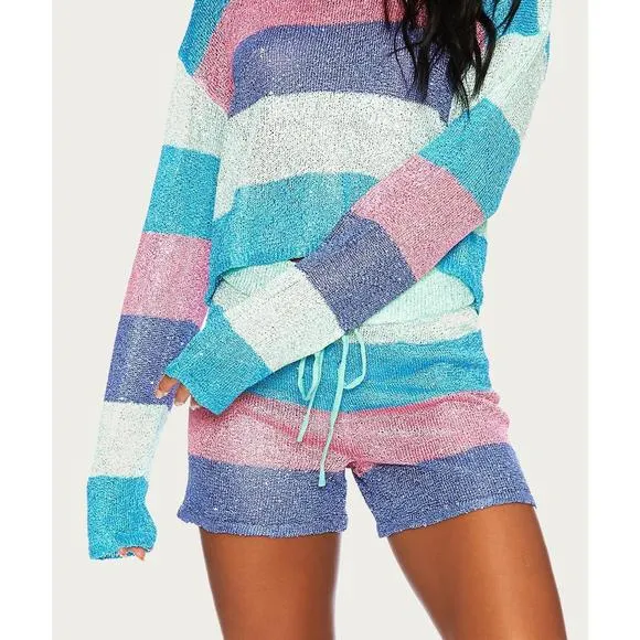 NEW BEACH RIOT beach sweater in mod stripe