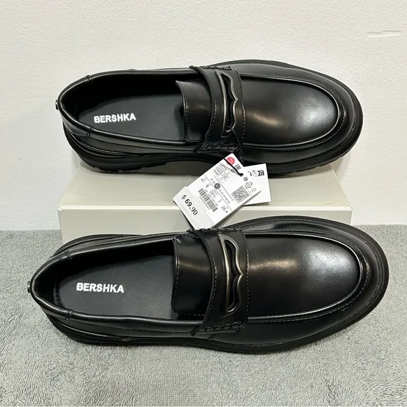 New! Bershka Chunky Y2K Style Loafers