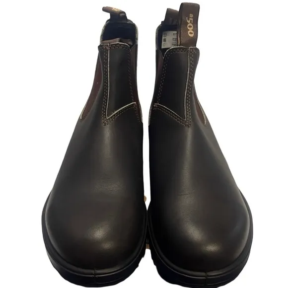 New Blundstone B500 Chelsea Brown Leather Boots Size M UK 9 | US 10| W US 12