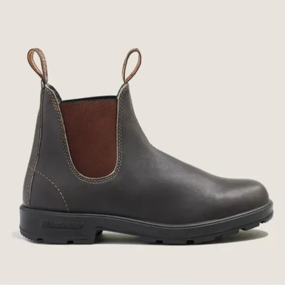New Blundstone B500 Chelsea Brown Leather Boots Size M UK 9 | US 10| W US 12