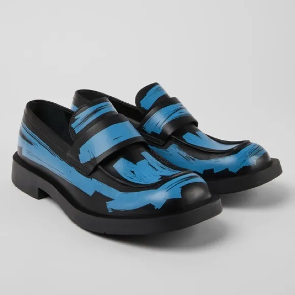 New! Camper MIL 1978 Square-Toe Leather Chunky Loafers