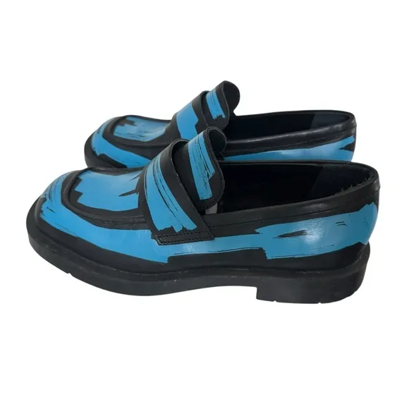 New! Camper MIL 1978 Square-Toe Leather Chunky Loafers