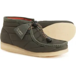 New Clarks Women’s Quilted Wallabee Boots in Khaki  492sn