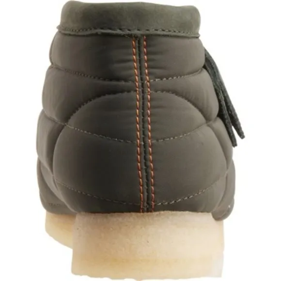 New Clarks Women’s Quilted Wallabee Boots in Khaki  492sn
