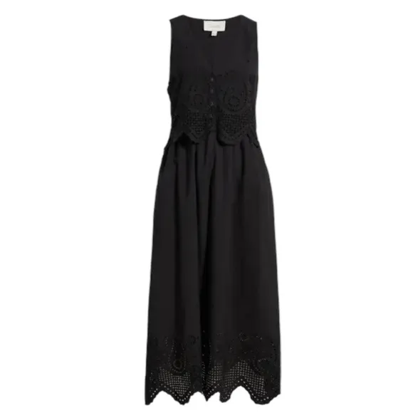 New! Cleobella Julie Midi Dress Embroidered Eyelet