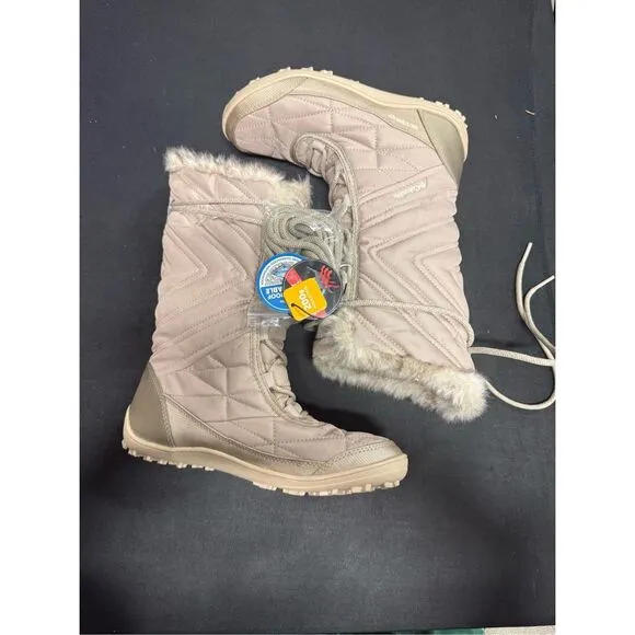 New Columbia Minx Mid III Quilted Snow Boots 6 Oxford Tan Fawn