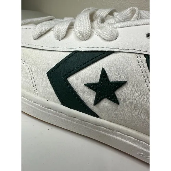 New Converse Men's‎ Pro Blaze Classic Ox White Green Sneakers size 9.5